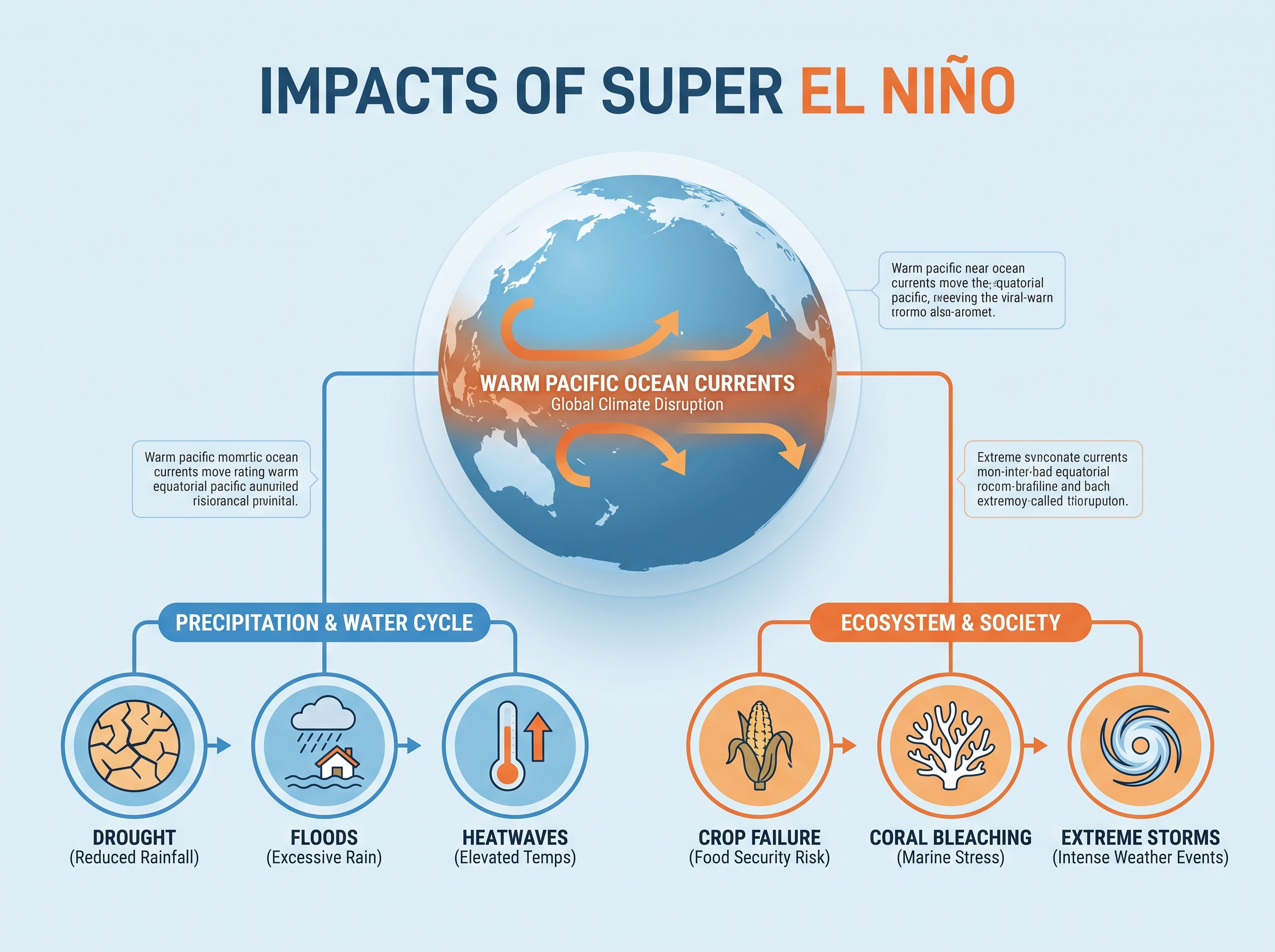 Drought and flood consequences of El Nino